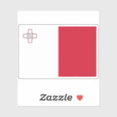 Vlag van de Republiek Malta Sticker (Vel)