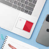 Vlag van de Republiek Malta Sticker (Laptop met iPhone)