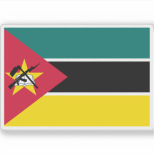 Vlag van de Republiek Mozambique Sticker