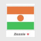 Vlag van de Republiek Niger Sticker (Vel)