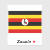 Vlag van de Republiek Oeganda Sticker (Vel)