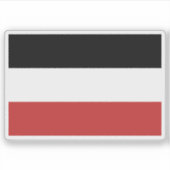 Vlag van de Republiek Opper-Volta (Burkina Faso) Sticker (Voorkant)