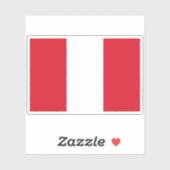 Vlag van de Republiek Peru Sticker (Vel)