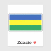 Vlag van de Republiek Soedan (1956-1969) Sticker (Vel)