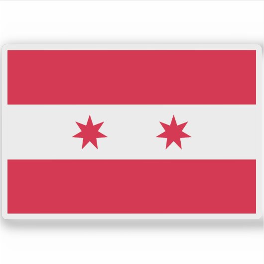 Vlag van de Republiek Sonora Sticker (Voorkant)