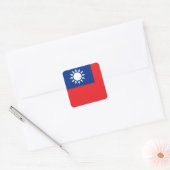 Vlag van de Republiek Taiwan Vierkante Sticker (Envelop)