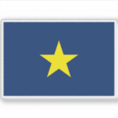 Vlag van de Republiek Texas (1836-1839) Sticker (Voorkant)