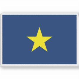 Vlag van de Republiek Texas (1836-1839) Sticker