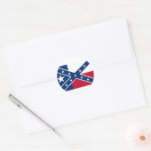 Vlag van de Republiek Texas Ronde Sticker (Envelop)