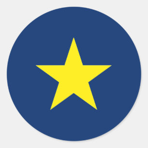 Vlag van de Republiek Texas Ronde Sticker