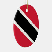 Vlag van de Republiek Trinidad en Tobago Keramisch Ornament (Rechts)