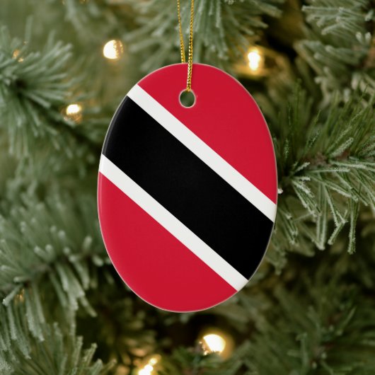Vlag van de Republiek Trinidad en Tobago Keramisch Ornament (Boom)