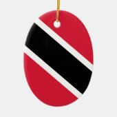 Vlag van de Republiek Trinidad en Tobago Keramisch Ornament (Voorkant)