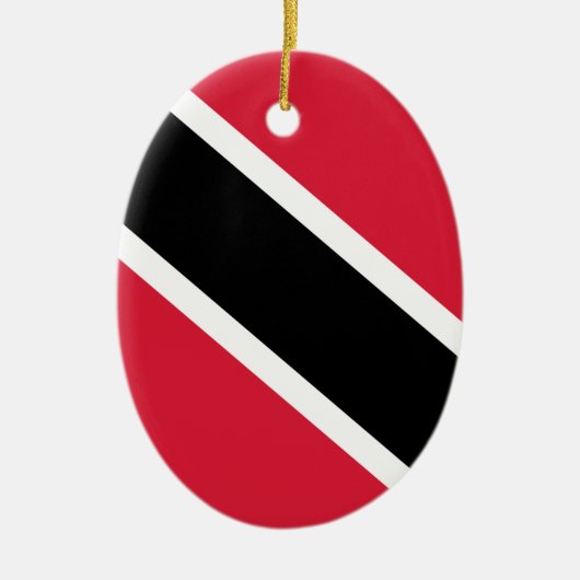 Vlag van de Republiek Trinidad en Tobago Keramisch Ornament (Voorkant)