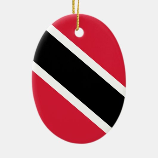 Vlag van de Republiek Trinidad en Tobago Keramisch Ornament (Achterkant)