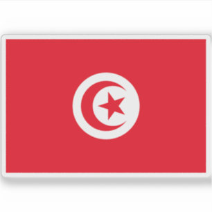 Vlag van de Republiek Tunesië Sticker
