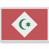 Vlag van de Republiek van de Rif, Afrika Sticker (Voorkant)