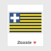 Vlag van de Republiek van Maryland (1854-1857) Sticker (Vel)