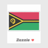 Vlag van de Republiek Vanuatu Sticker (Vel)