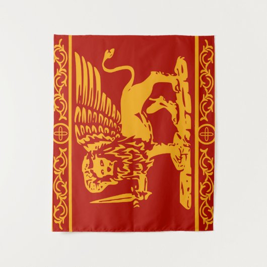 Vlag van de Republiek Venetië Wandkleed (Voorkant)