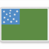 Vlag van de Republiek Vermont Sticker (Voorkant)
