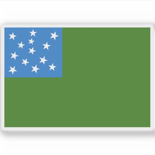 Vlag van de Republiek Vermont Sticker (Voorkant)