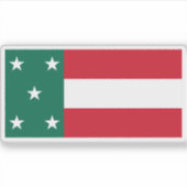Vlag van de Republiek Yucatan Sticker (Voorkant)