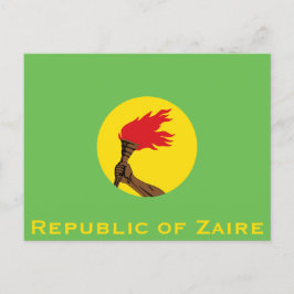 Vlag van de Republiek Zaïre Briefkaart