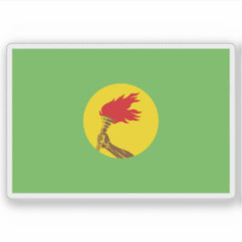 Vlag van de Republiek Zaïre (DR Congo, 1971–1997) Sticker