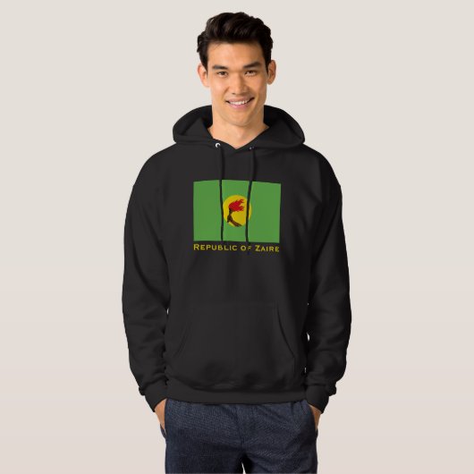 Vlag van de Republiek Zaïre Hoodie (Voorkant volledig)