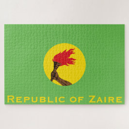 Vlag van de Republiek Zaïre Legpuzzel