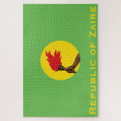 Vlag van de Republiek Zaïre Legpuzzel (Verticaal)