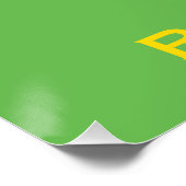 Vlag van de Republiek Zaïre Perfect Poster (Hoek)