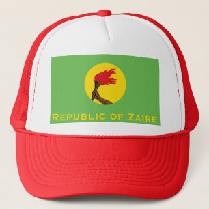 Vlag van de Republiek Zaïre Trucker Pet