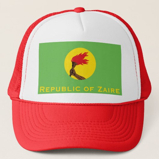 Vlag van de Republiek Zaïre Trucker Pet (Voorkant)