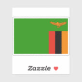 Vlag van de Republiek Zambia Sticker (Vel)