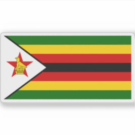 Vlag van de Republiek Zimbabwe Sticker