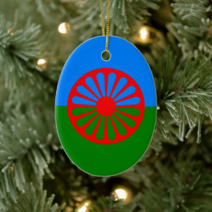 Vlag van de Roma Keramisch Ornament