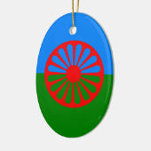 Vlag van de Roma Keramisch Ornament (Links)
