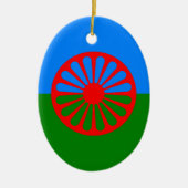 Vlag van de Roma Keramisch Ornament (Voorkant)