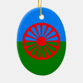 Vlag van de Roma Keramisch Ornament (Achterkant)