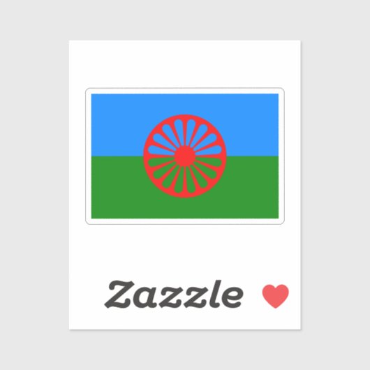 Vlag van de Roma Sticker (Vel)