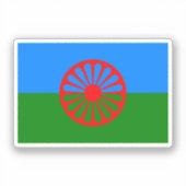 Vlag van de Roma Sticker (Voorkant)
