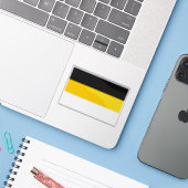 Vlag van de Romanov-monarchie (1613-1917) Sticker (Laptop met iPhone)