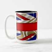 Vlag van de Royal Union - Groot-Brittannië Tweekleurige Koffiemok (Links)