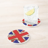 Vlag van de Royal Union - Groot-Brittannië Zandsteen Onderzetter (Zijkant)