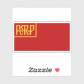 Vlag van de RSFSR (1918-1925) Sticker (Vel)