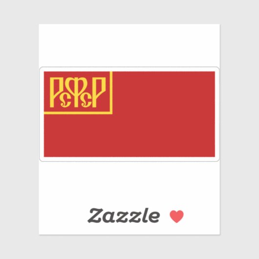 Vlag van de RSFSR (1918-1925) Sticker (Vel)