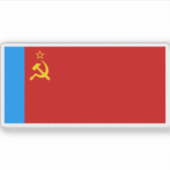 Vlag van de RSFSR (1954-1991) Sticker (Voorkant)
