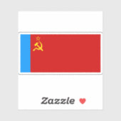 Vlag van de RSFSR (1954-1991) Sticker (Vel)